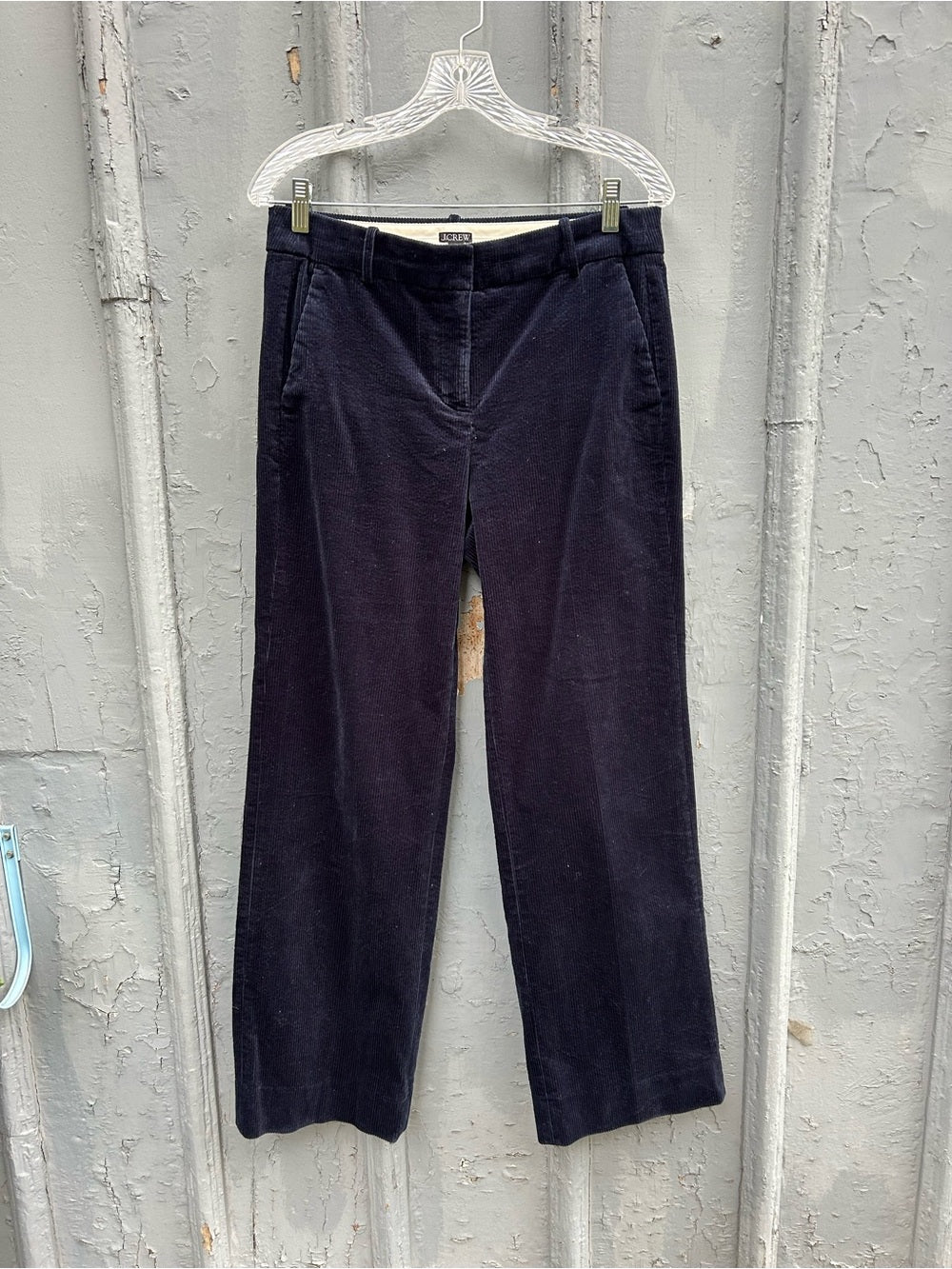 J Crew Navy Straight Leg Cords, size 6