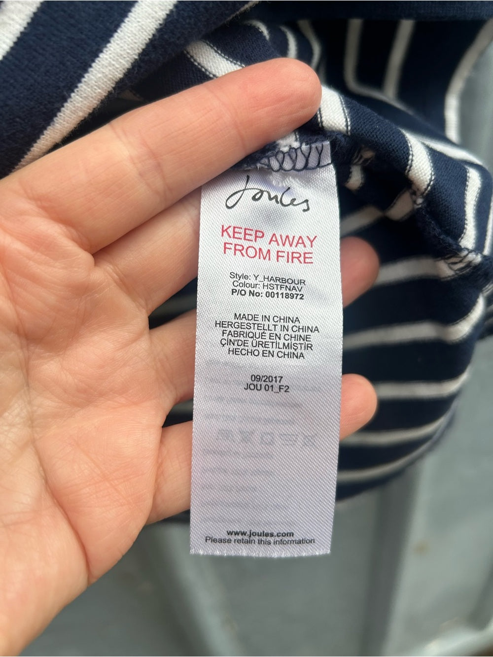 Joules Mariner long sleeve tee, size 6