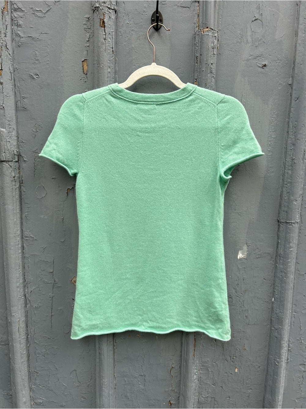 J crew Teal Cashmere Tee, M