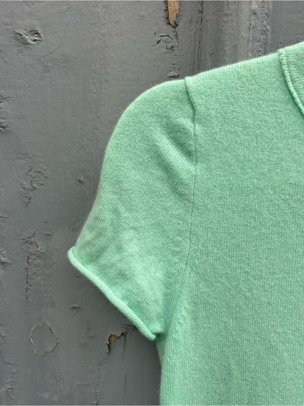 J crew Teal Cashmere Tee, M