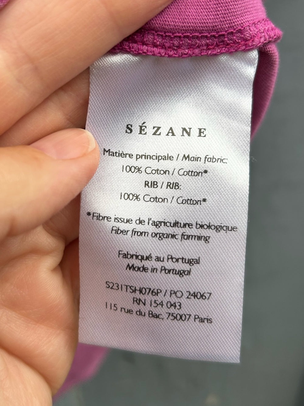 Sezane Conrad Tee, size S