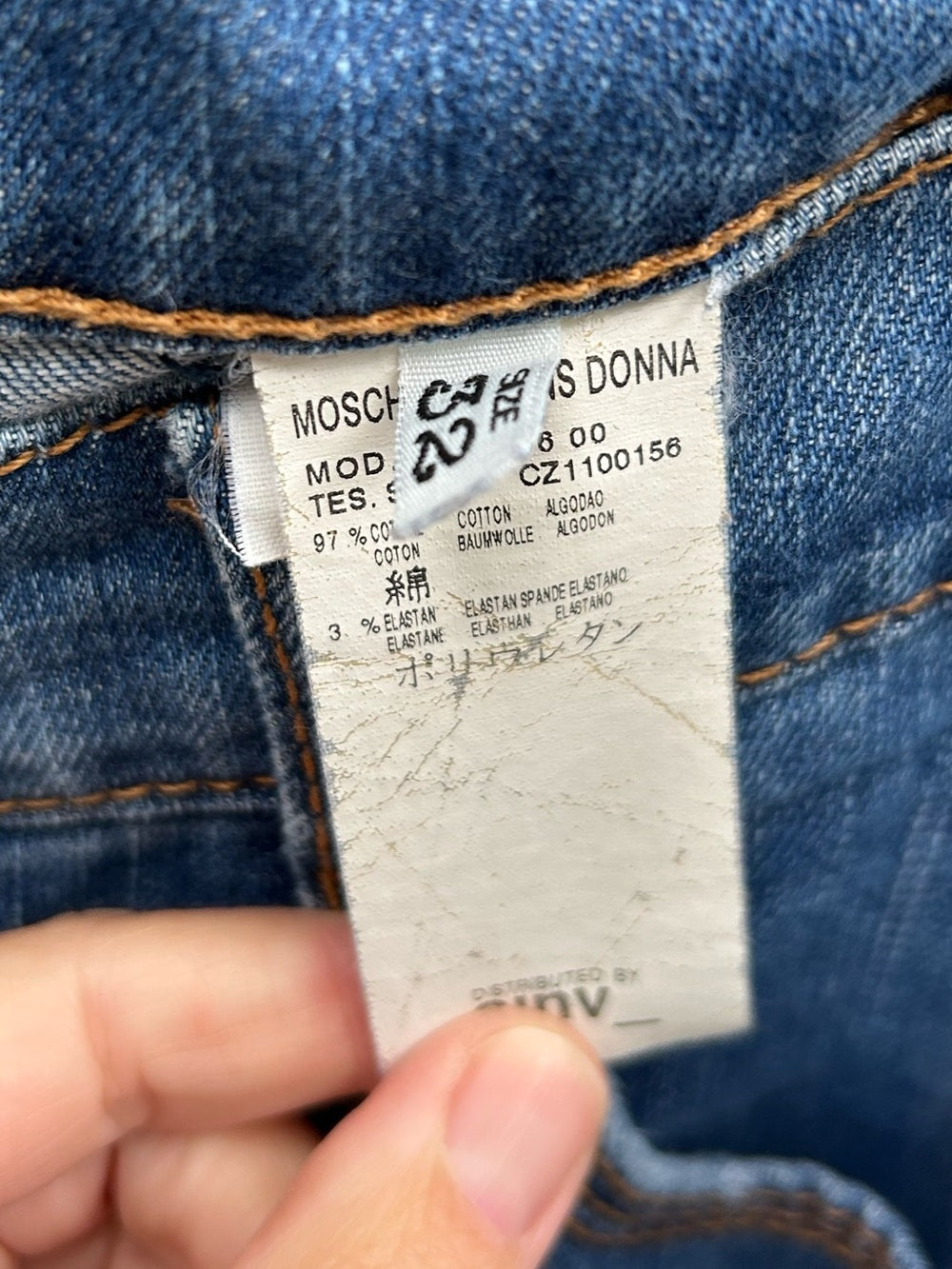 Moschino Straightleg Jeans, size 32