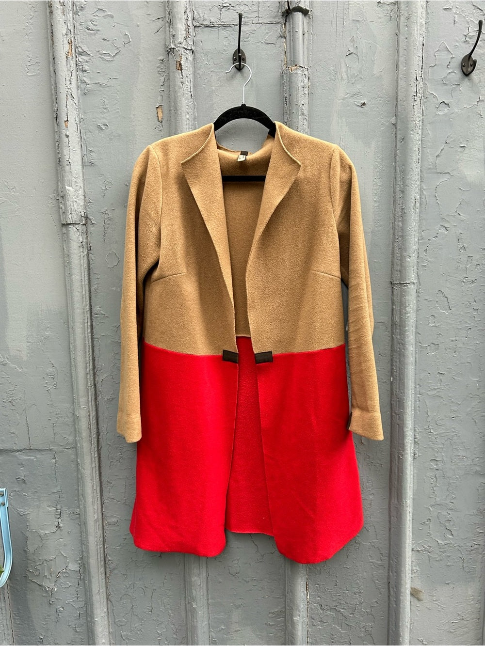 Henriette Steffensen Long Fleece Cardigan Jacket, size XS (fits up to M)