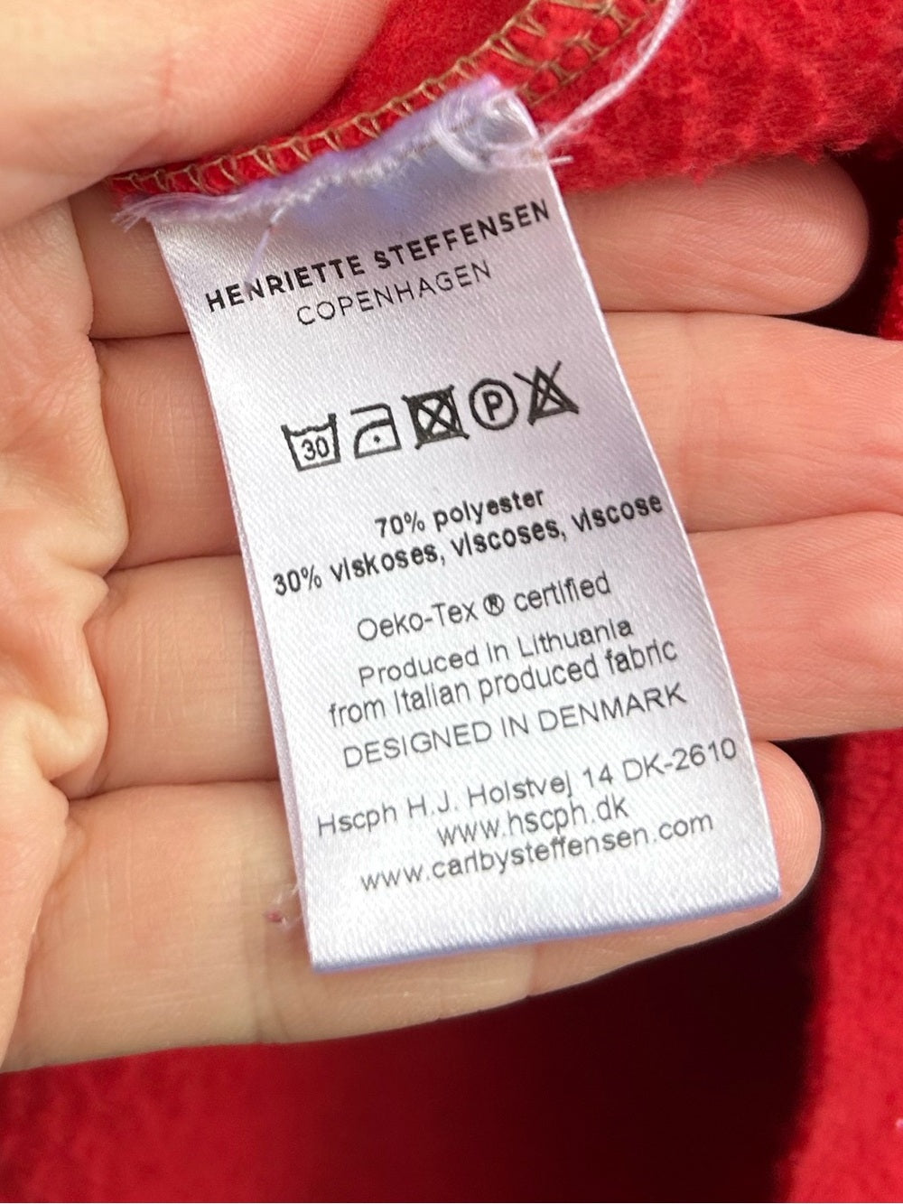 Henriette Steffensen Long Fleece Cardigan Jacket, size XS (fits up to M)