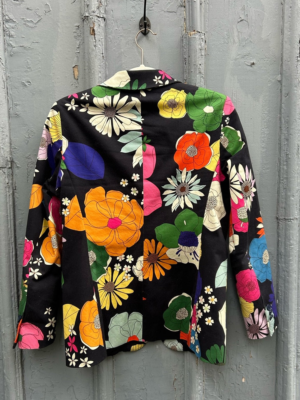 Vilagallo Floral Garbadine Harlow Blazer, size 40 (approx M)
