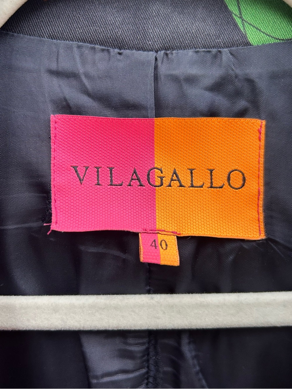 Vilagallo Floral Garbadine Harlow Blazer, size 40 (approx M)