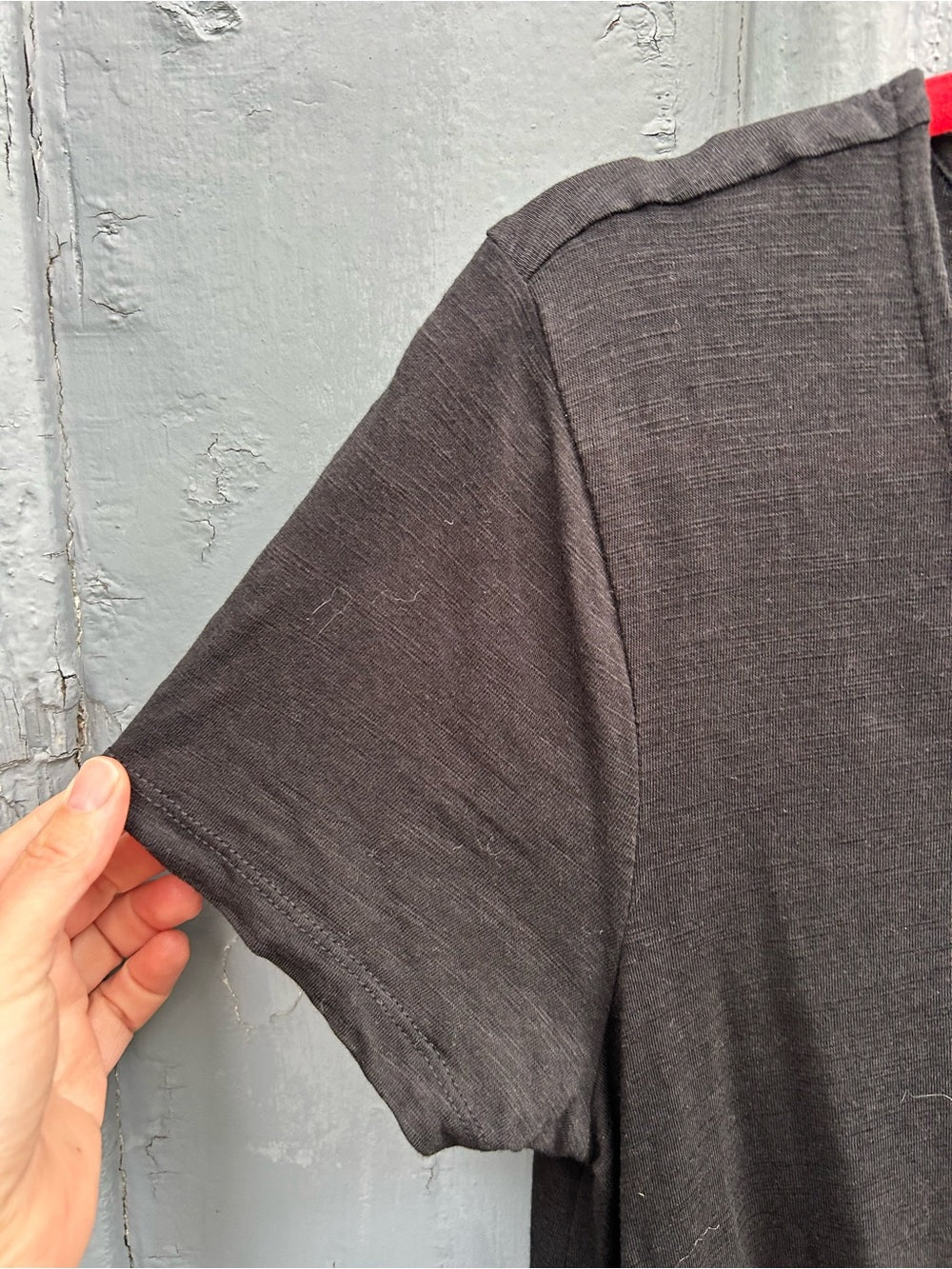 Sanctuary Black Button front v neck, size S