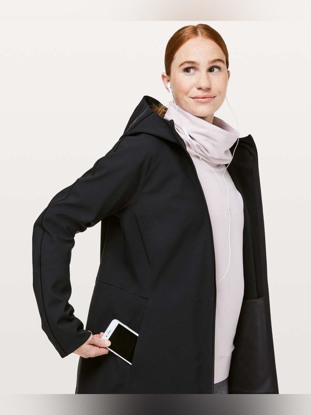 Lululemon Glyde Along Soft Shell Rain Coat, size 6