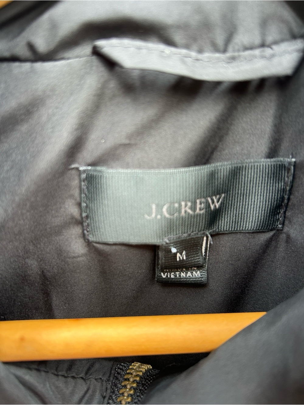 J Crew Black Excursion Quilted Vest, size M