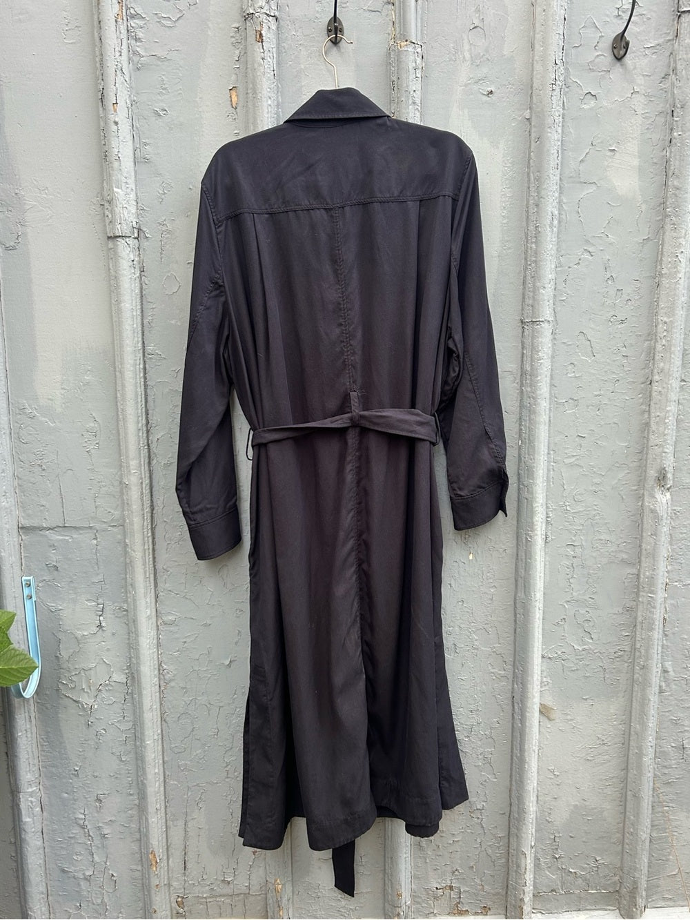 COS Navy Long Sleeve Shirt Dress, size 14