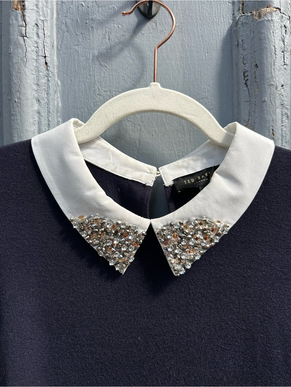 Ted Baker Liaylo Gem collared Sweater shirt, size “4”