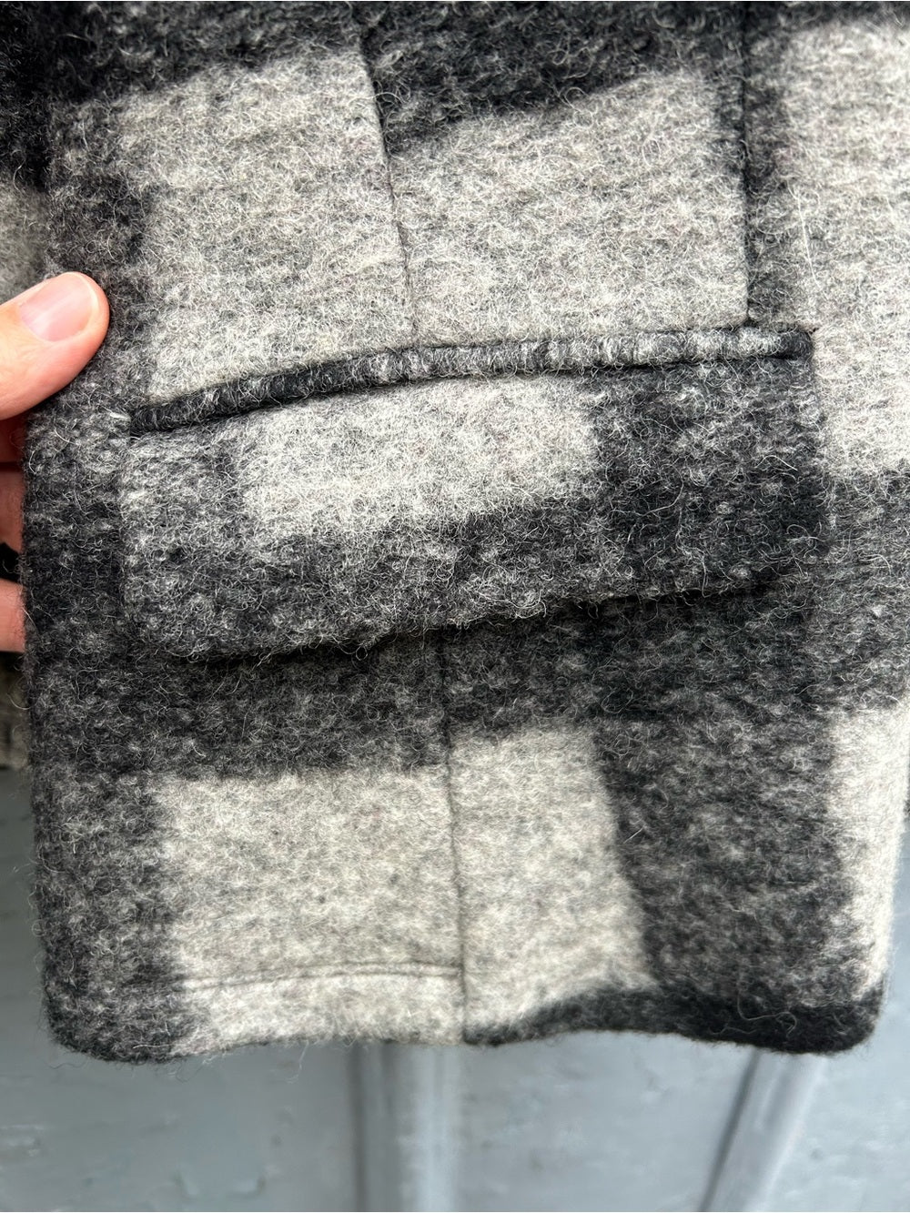 Banana Republic Heritage Grey Wool Plaid Blazer, size 12