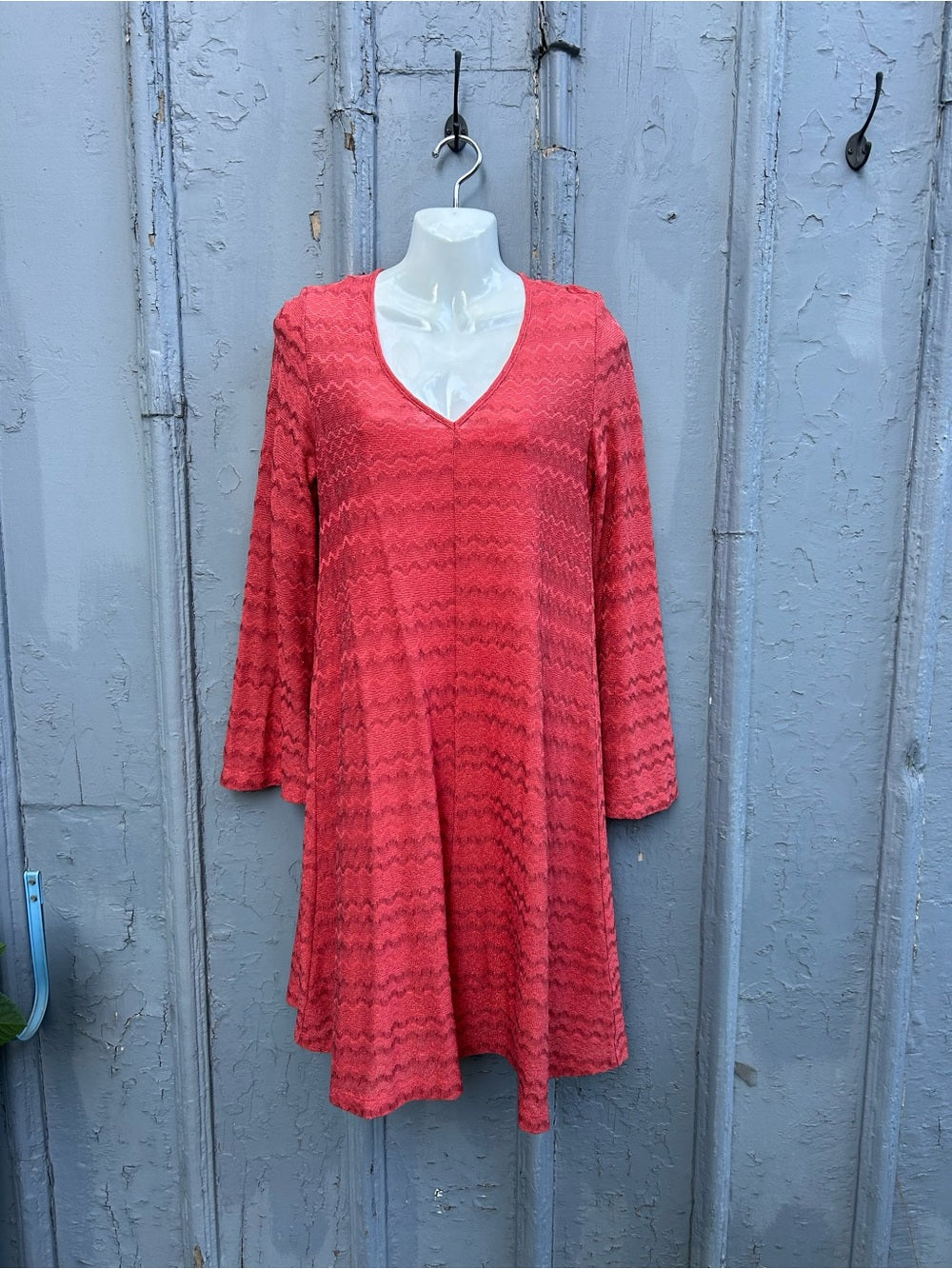 M MISSONI Orange Chevron Knit dress, Small