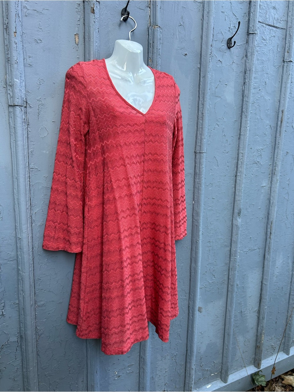 M MISSONI Orange Chevron Knit dress, Small