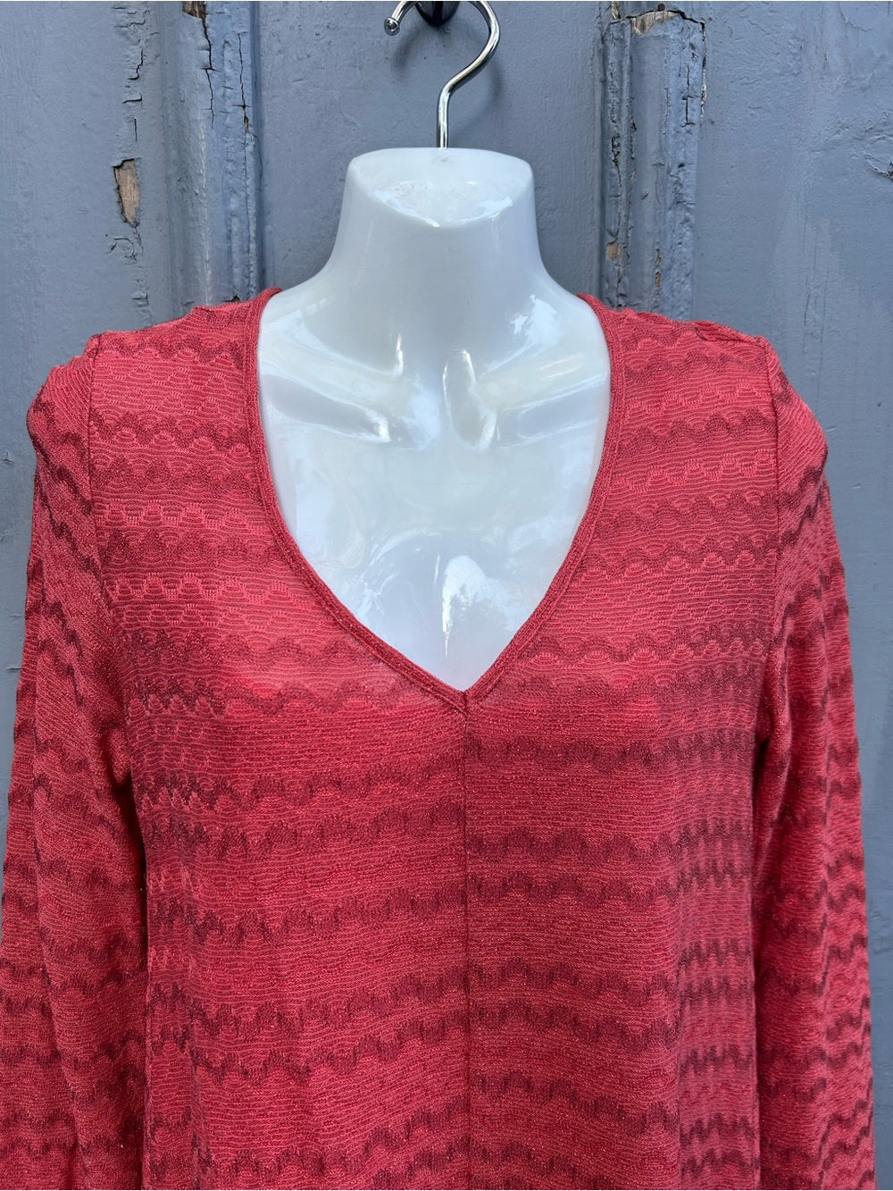 M MISSONI Orange Chevron Knit dress, Small