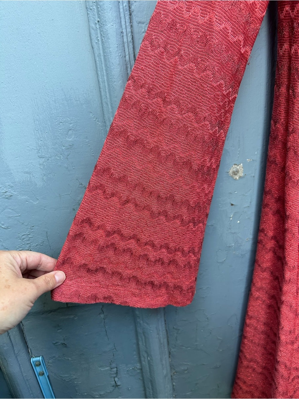 M MISSONI Orange Chevron Knit dress, Small
