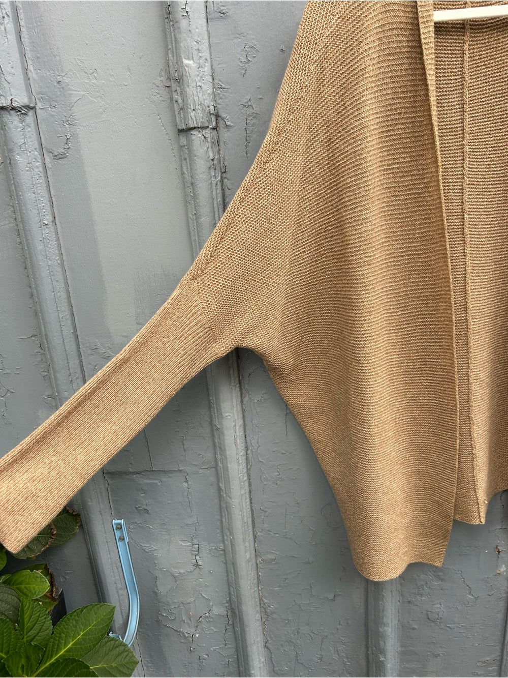 Babaton Camel open front cashmere blend Cardigan, size S