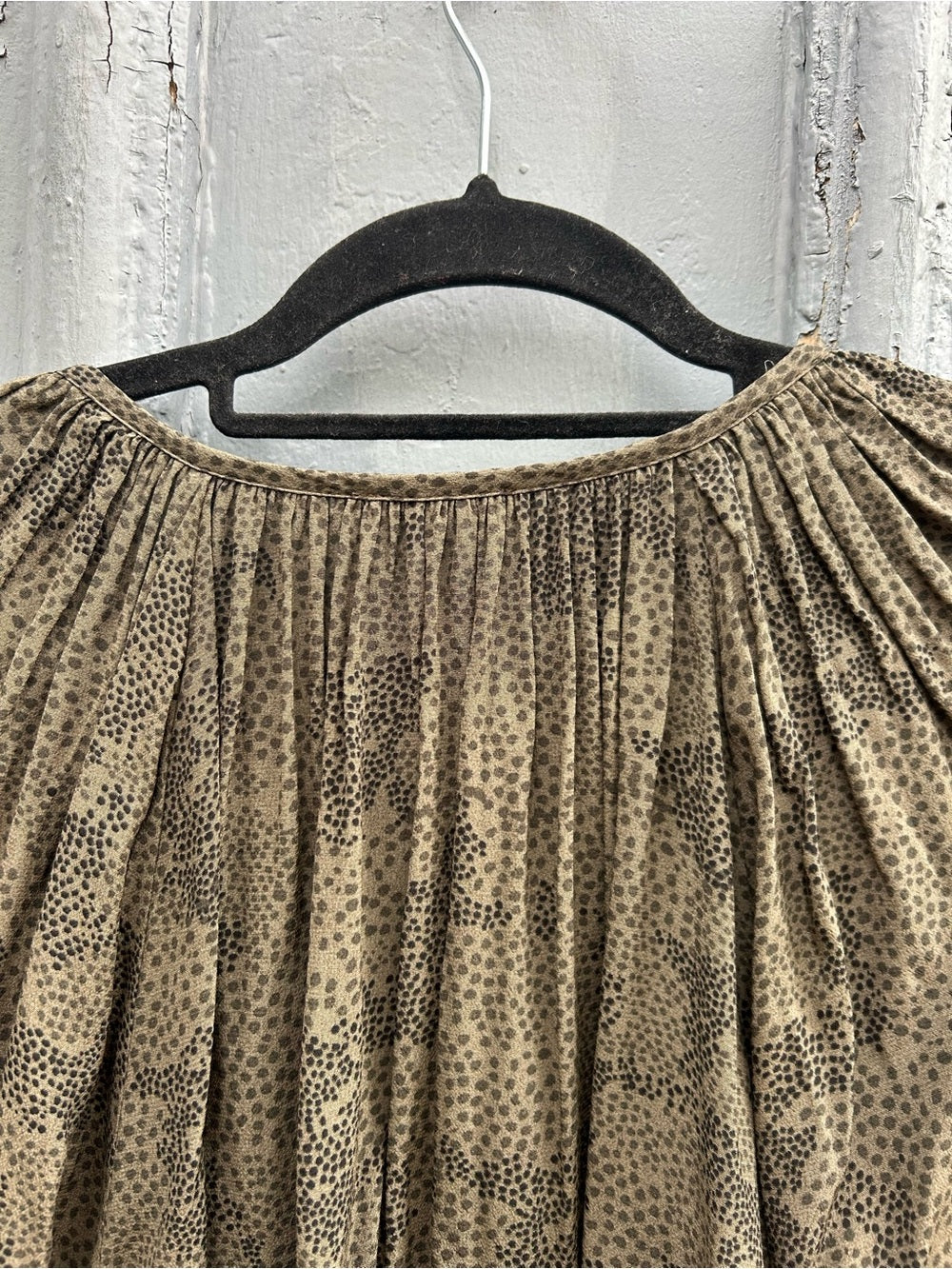 Rails Olive Indi Animal print blouse, size Large