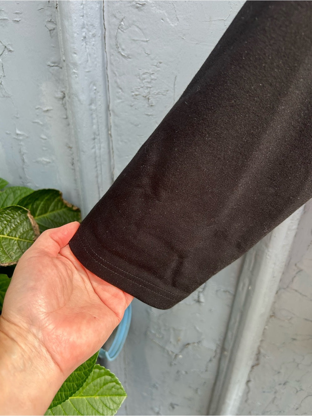 Sympli Black A Frame Ponte Jacket, size 18