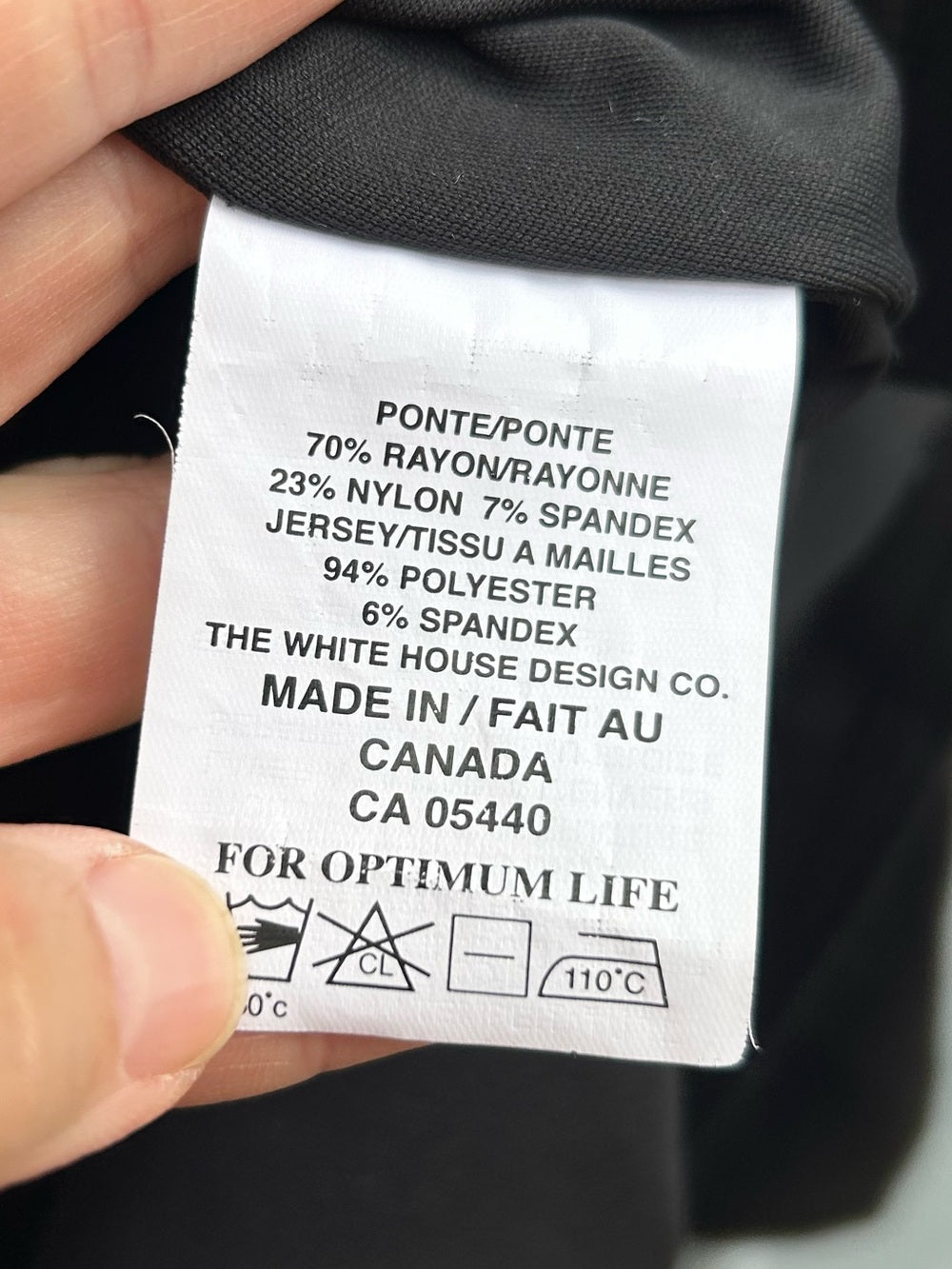 Sympli Black A Frame Ponte Jacket, size 18