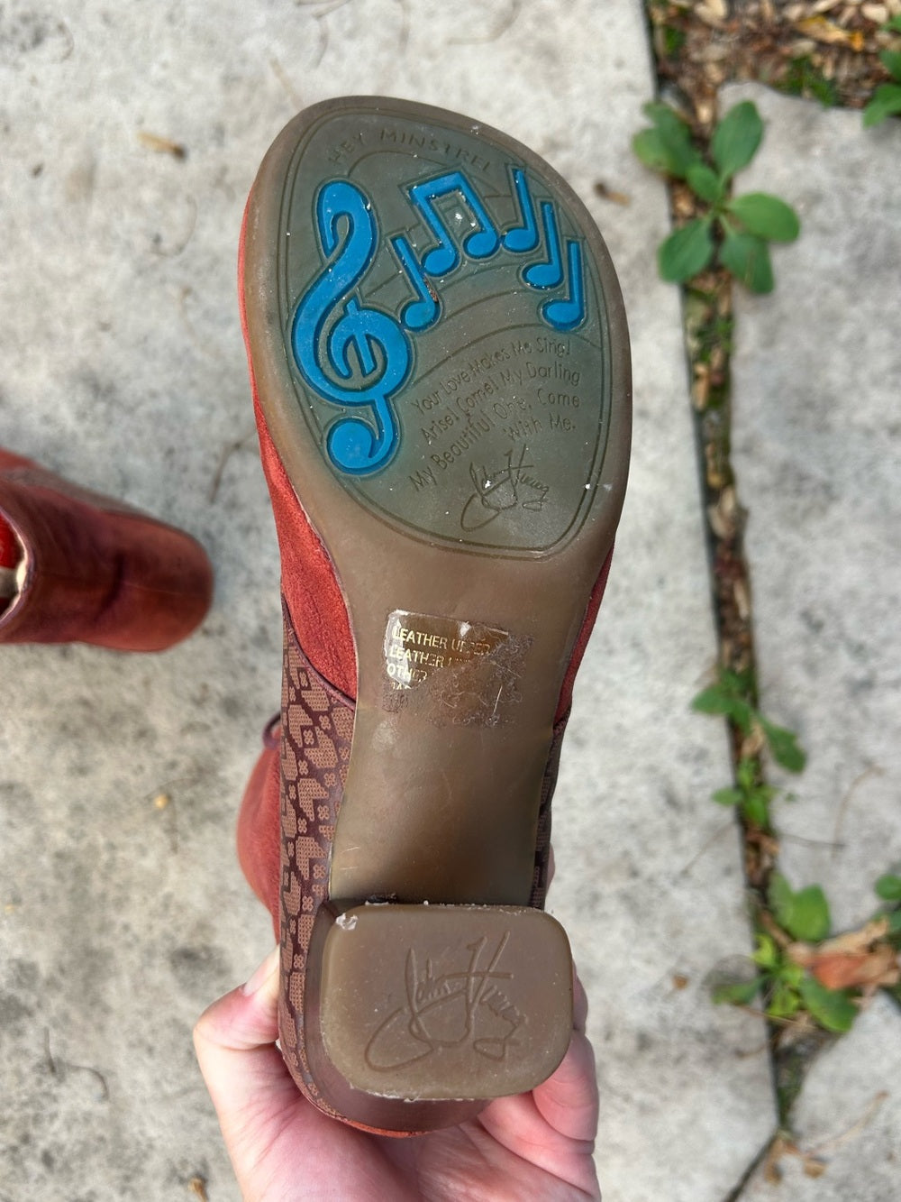 John Fluevog Operetta Marietta Burgundy Boots, size 7