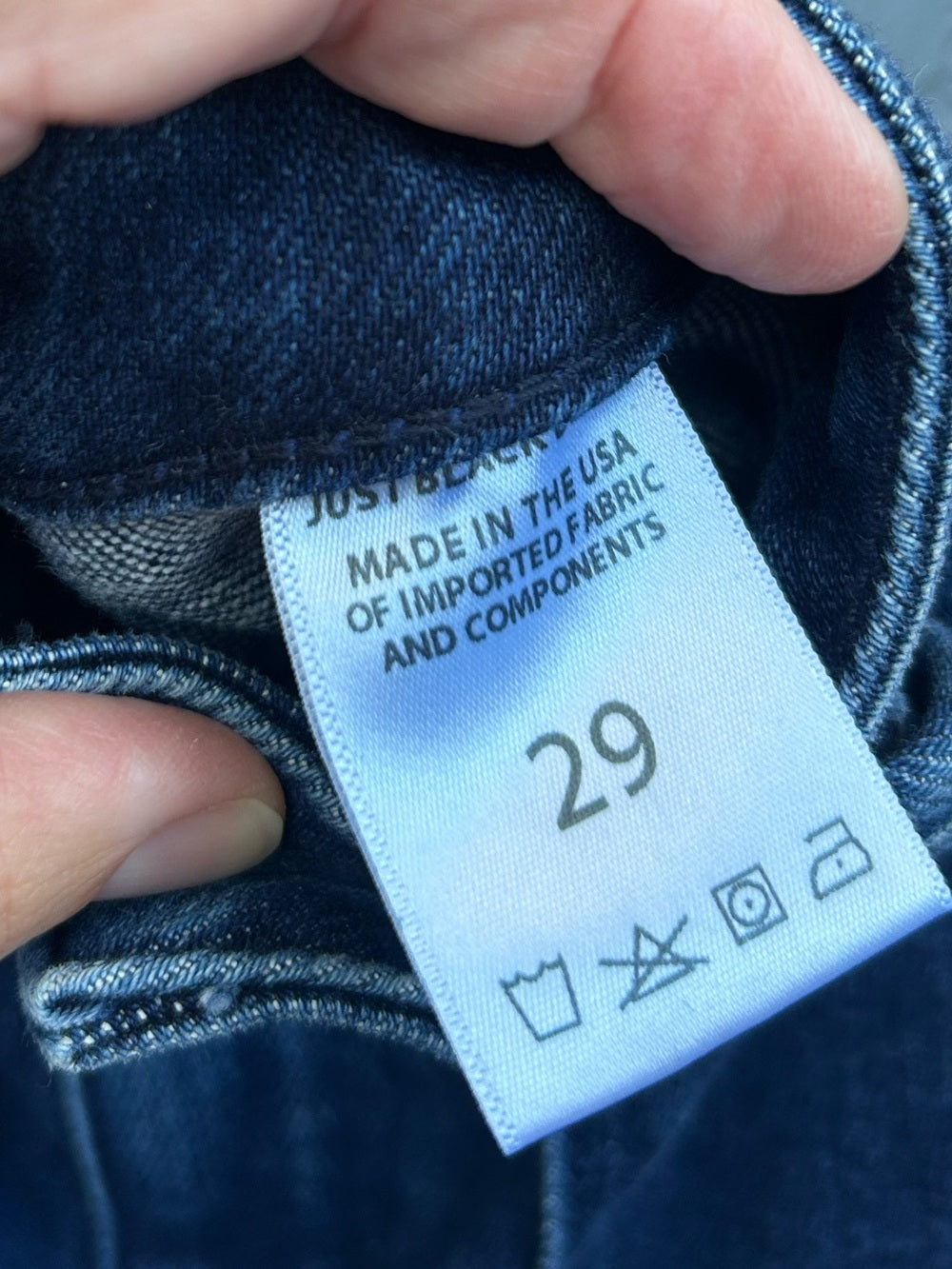 Just Black Denim blue Sailor Pants, size 29