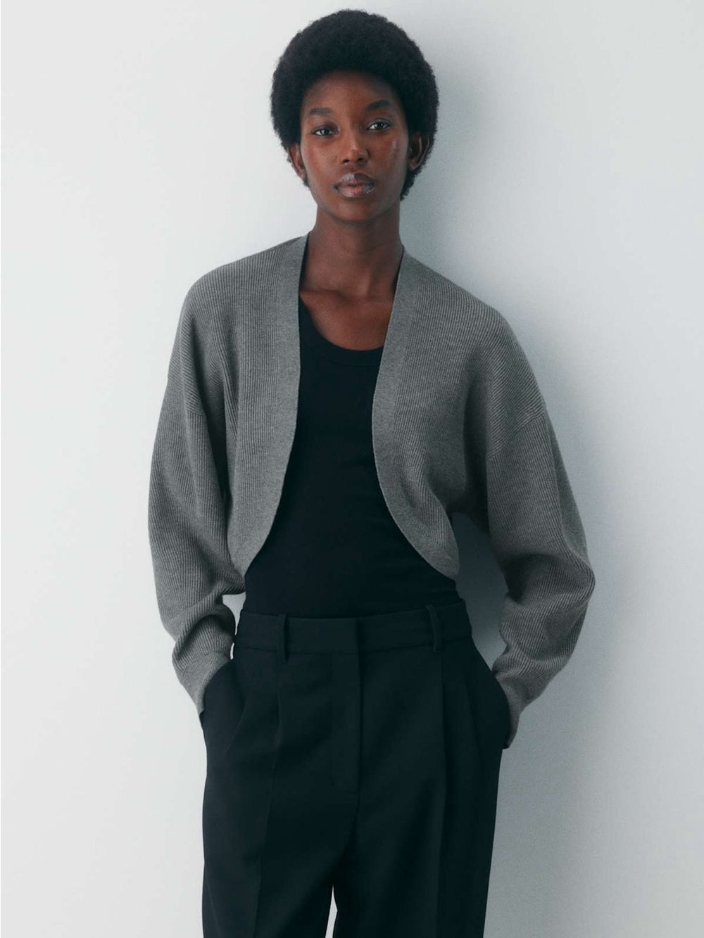 Babaton Grey Decision Shrug, size L