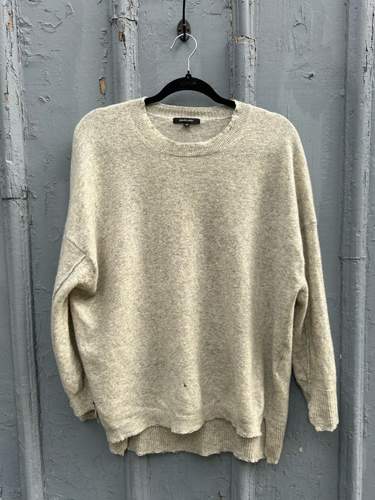 Pas de Calais Wool Cashmere Destroyed Sweater, size 38 (Small, but oversized)