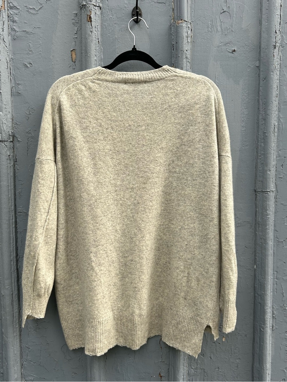 Pas de Calais Wool Cashmere Destroyed Sweater, size 38 (Small, but oversized)