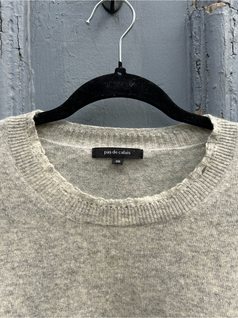 Pas de Calais Wool Cashmere Destroyed Sweater, size 38 (Small, but oversized)