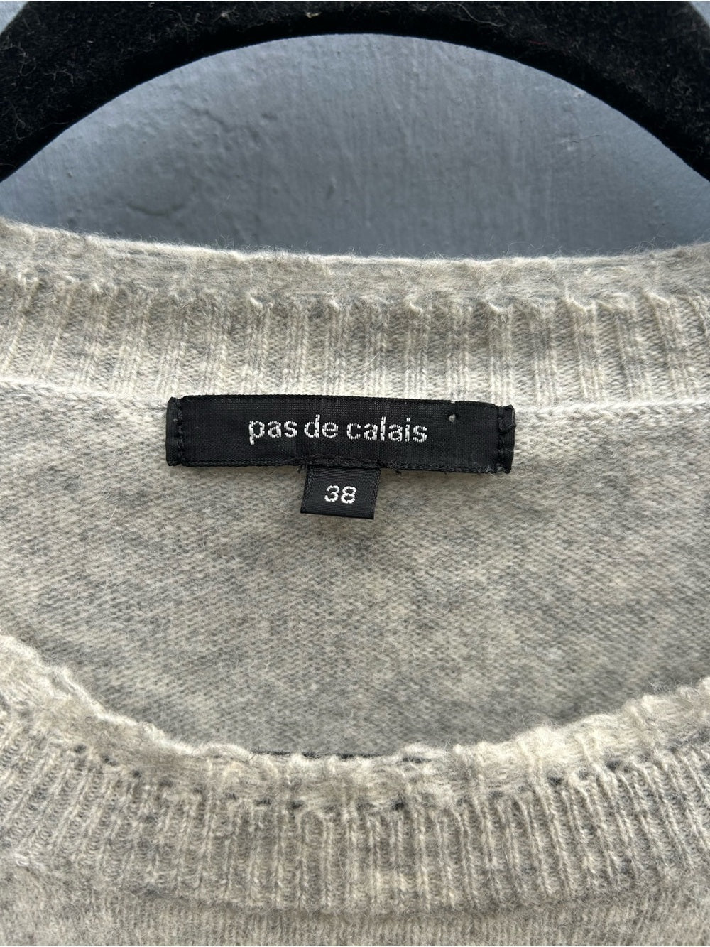Pas de Calais Wool Cashmere Destroyed Sweater, size 38 (Small, but oversized)