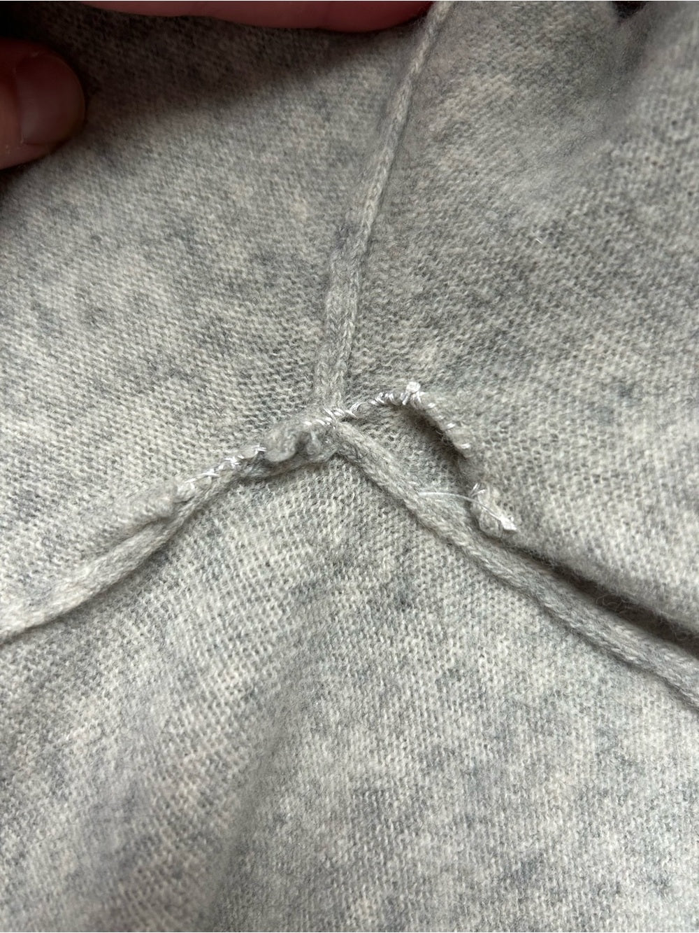 Pas de Calais Wool Cashmere Destroyed Sweater, size 38 (Small, but oversized)