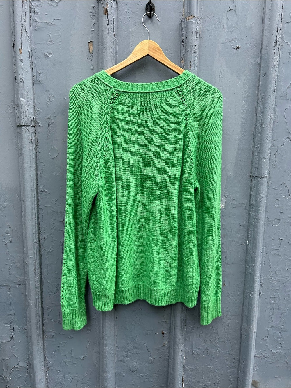 Loft Green Cotton blend Sweater, size L