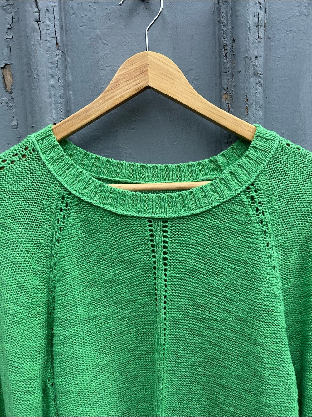 Loft Green Cotton blend Sweater, size L