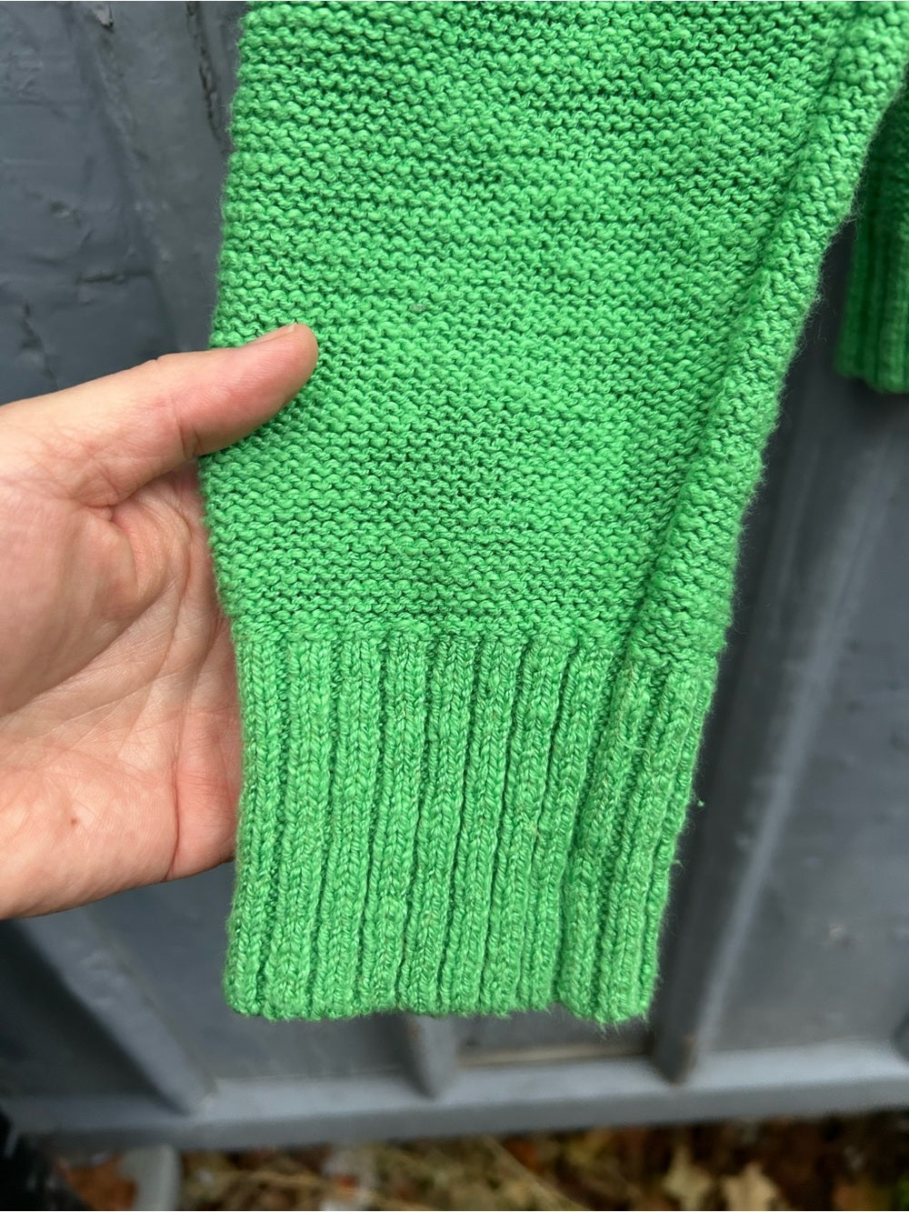 Loft Green Cotton blend Sweater, size L