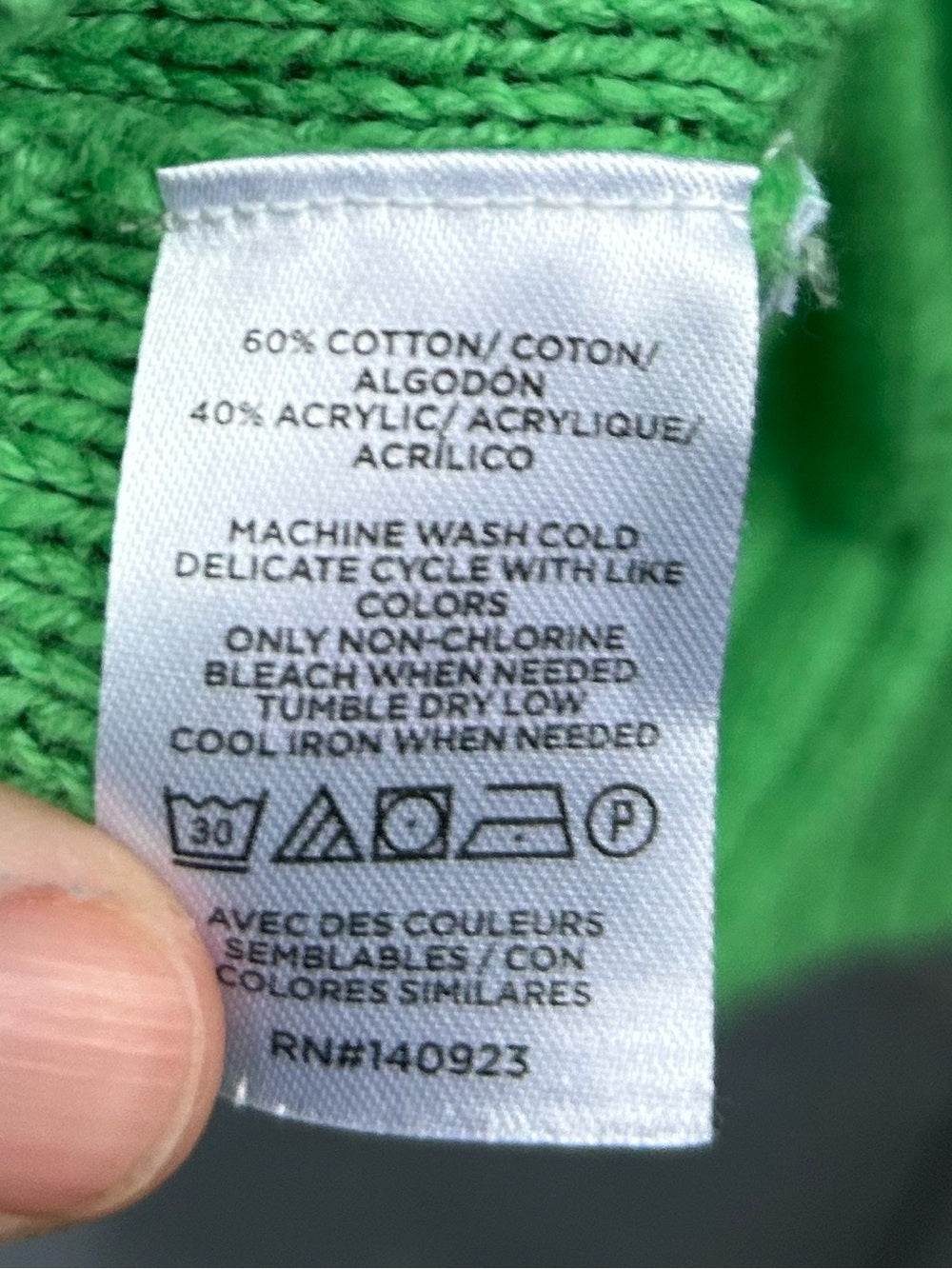 Loft Green Cotton blend Sweater, size L