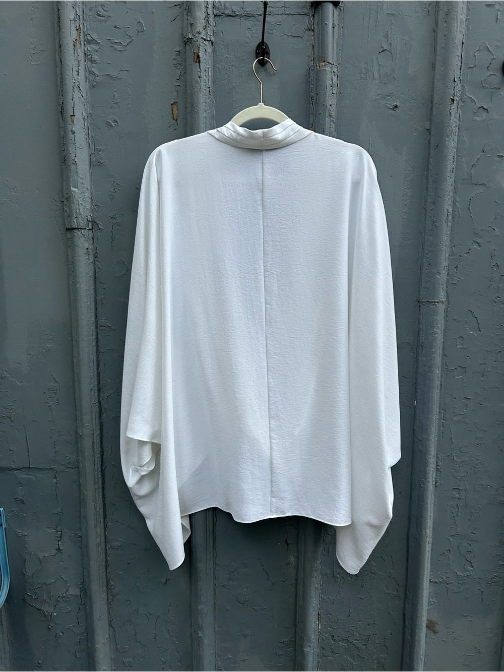 Joseph Ribkoff Woven Dolman Sleeve Wrap Top, size XXL