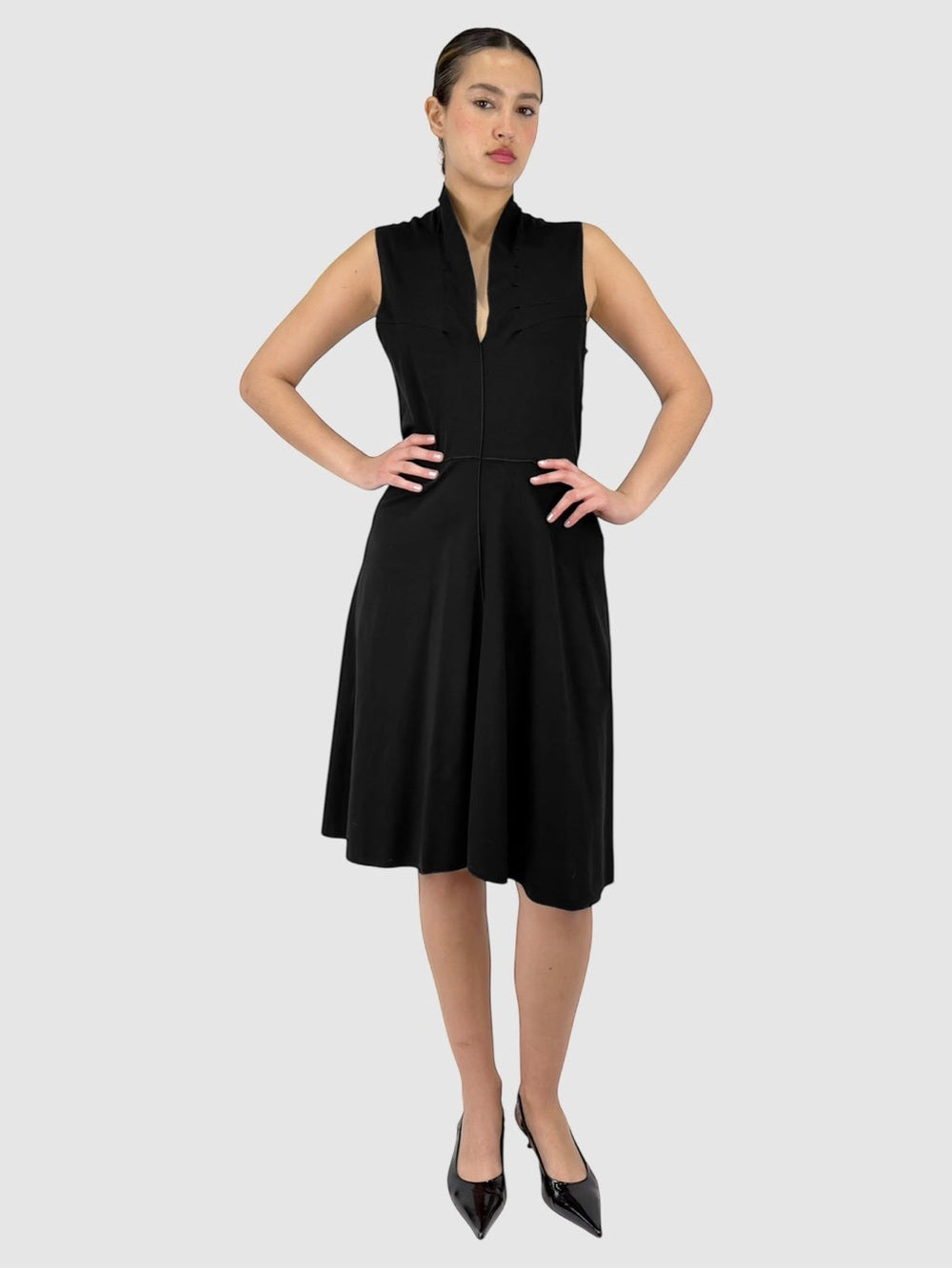 Yves Saint Laurent Black sleeveless dress, size 40 (approx US 6/8)