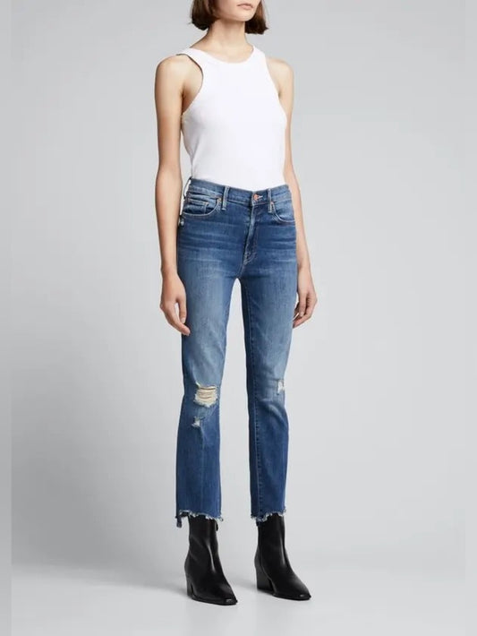 Mother the Insider Crop Step Fray, BNWT, size 26