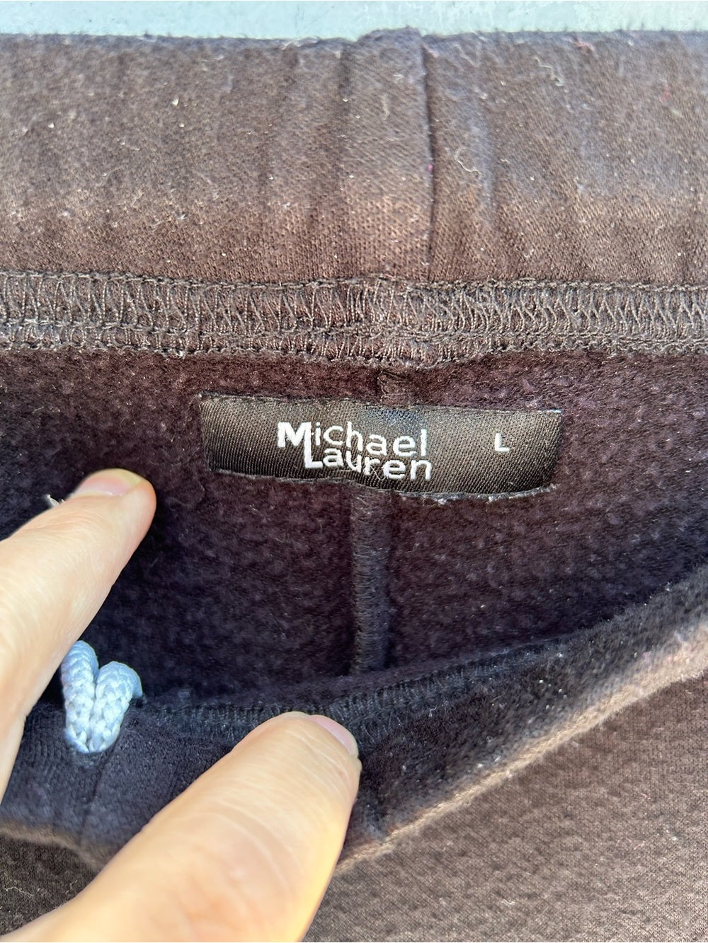 Michael Lauren Black Speckled Sweatsuit, size L
