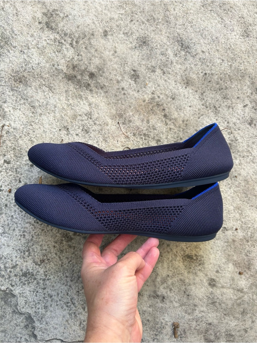 Rothy’s Maritime Blue Ballet Flats, size 8.5