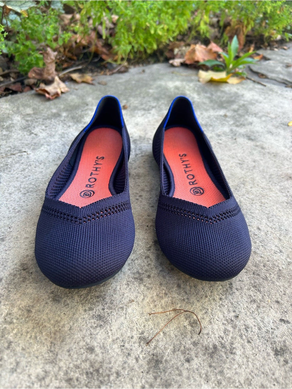 Rothy’s Maritime Blue Ballet Flats, size 8.5