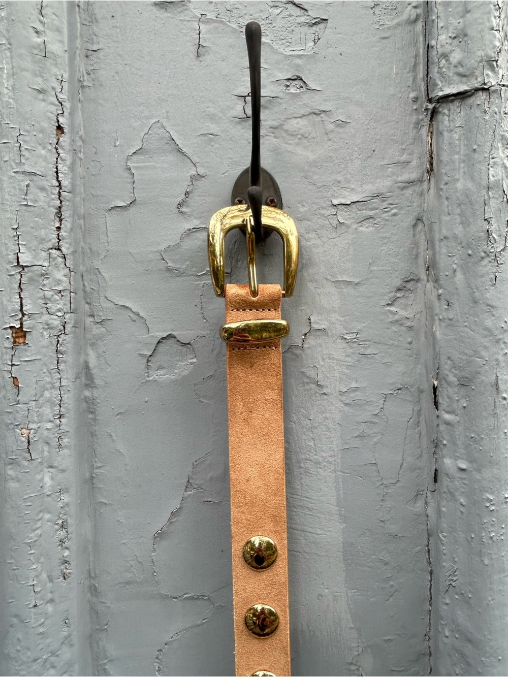 Madewell gold studded belt, size M