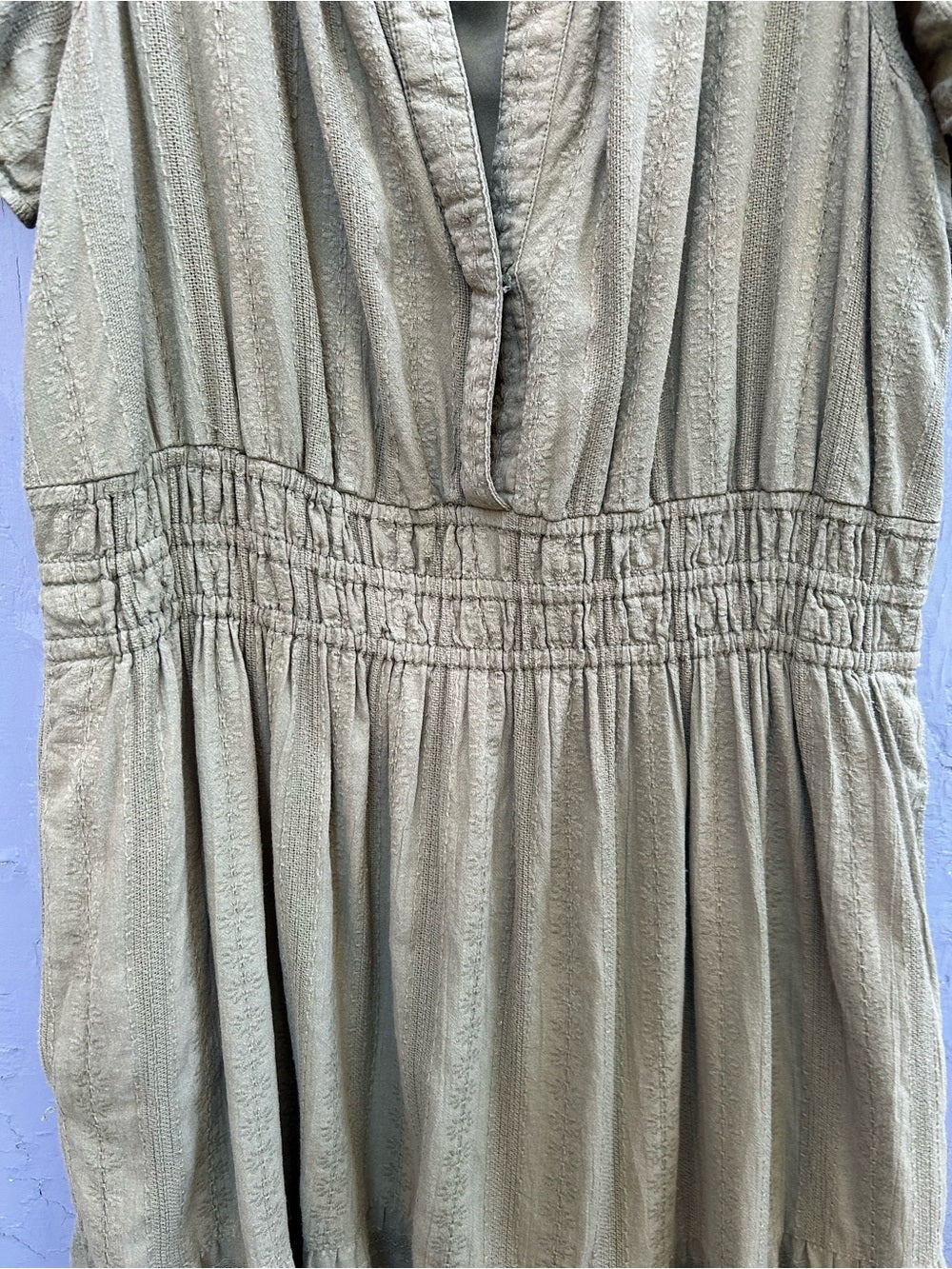 By Anthropologie Moss Sommerset tiered dress, size L