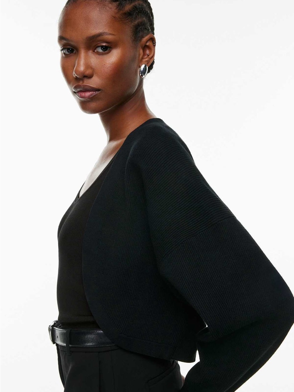 Babaton Black Decision Shrug, size L