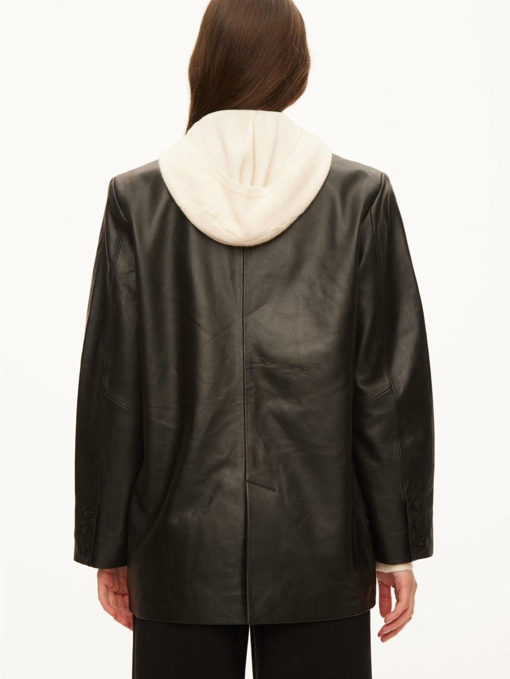 Oval Square Lambs Leather Proven Blazer Jacket, BNWT, size XS/S