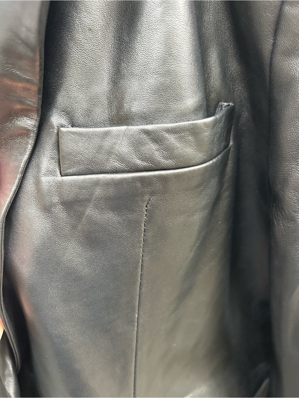 Oval Square Lambs Leather Proven Blazer Jacket, BNWT, size XS/S