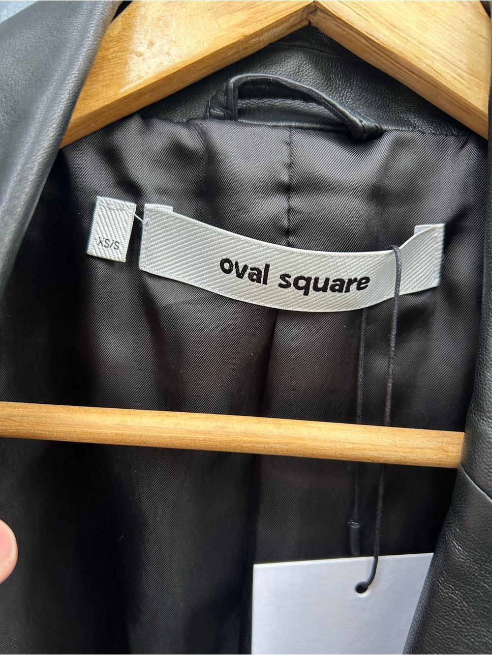 Oval Square Lambs Leather Proven Blazer Jacket, BNWT, size XS/S