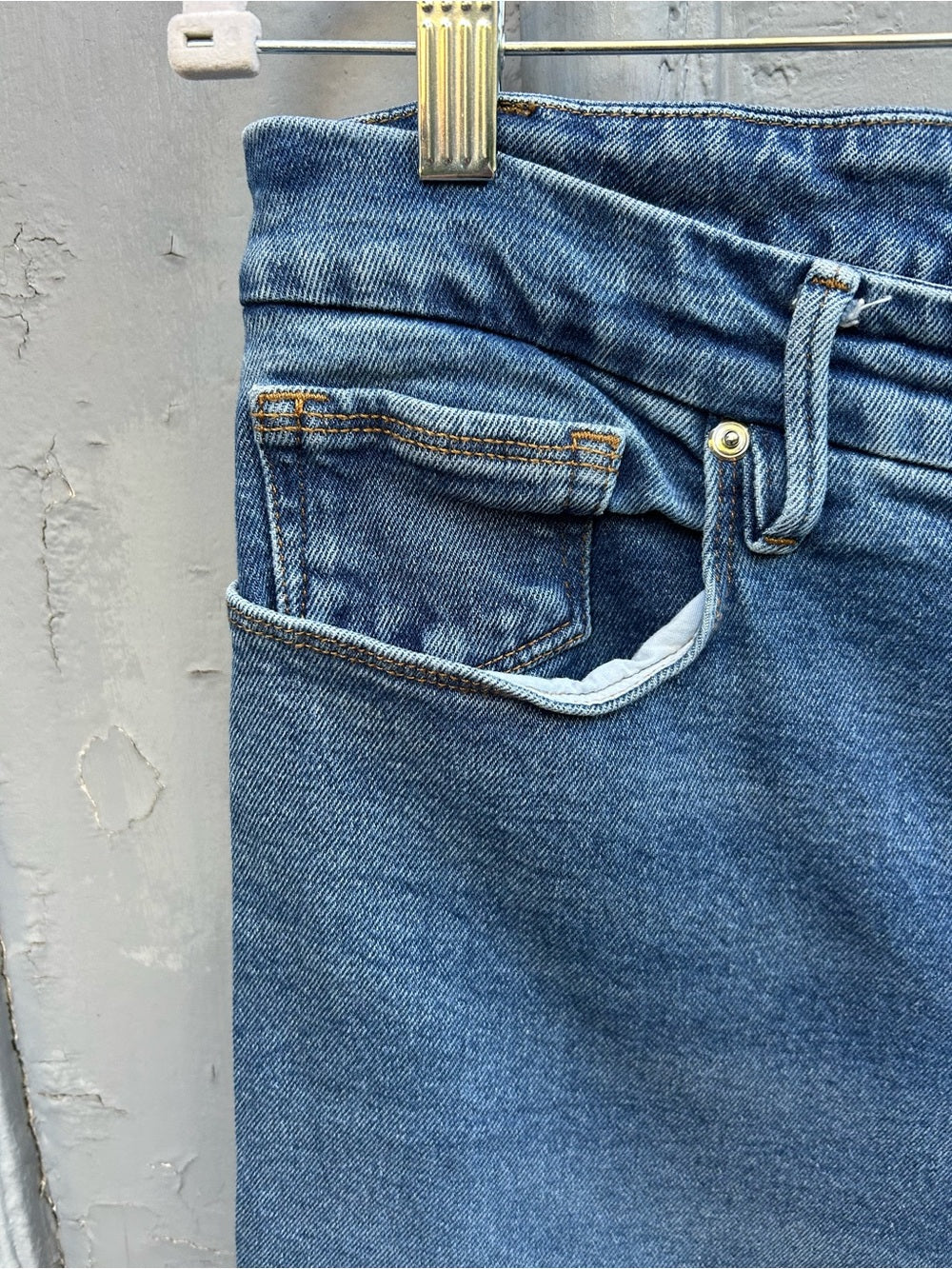 Good American Good Waist Palazzo Jeans, size 16