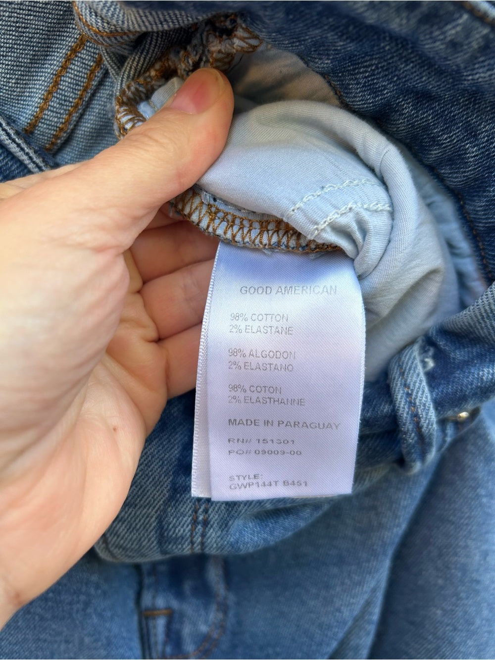Good American Good Waist Palazzo Jeans, size 16